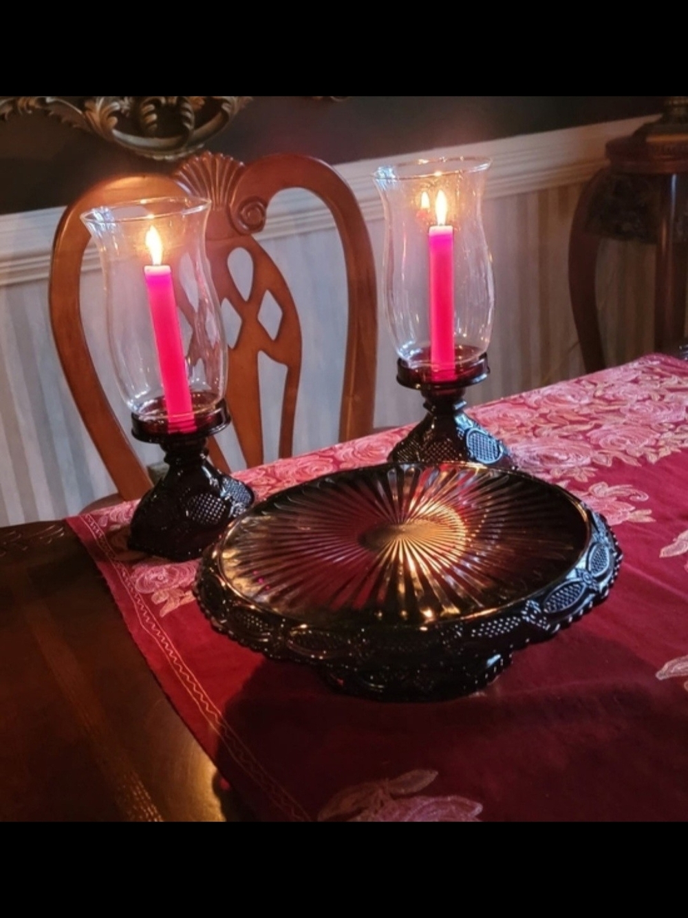 Avon Ruby Red 1876 Cape Cod Cake Stand